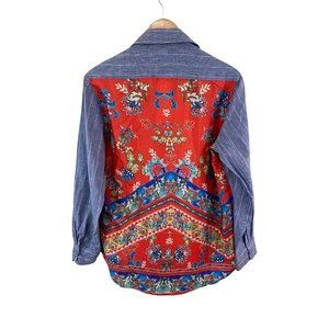 KYLA SEO Long Sleeve Jada Linen Button Front Shirt Size Small NEW NWT